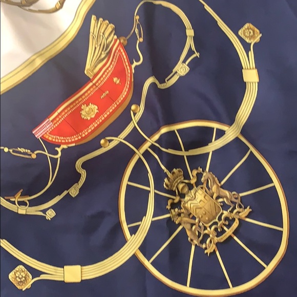 💯 Authentic Hermes Ledoux Springs Carriage Scarf - Picture 5 of 12
